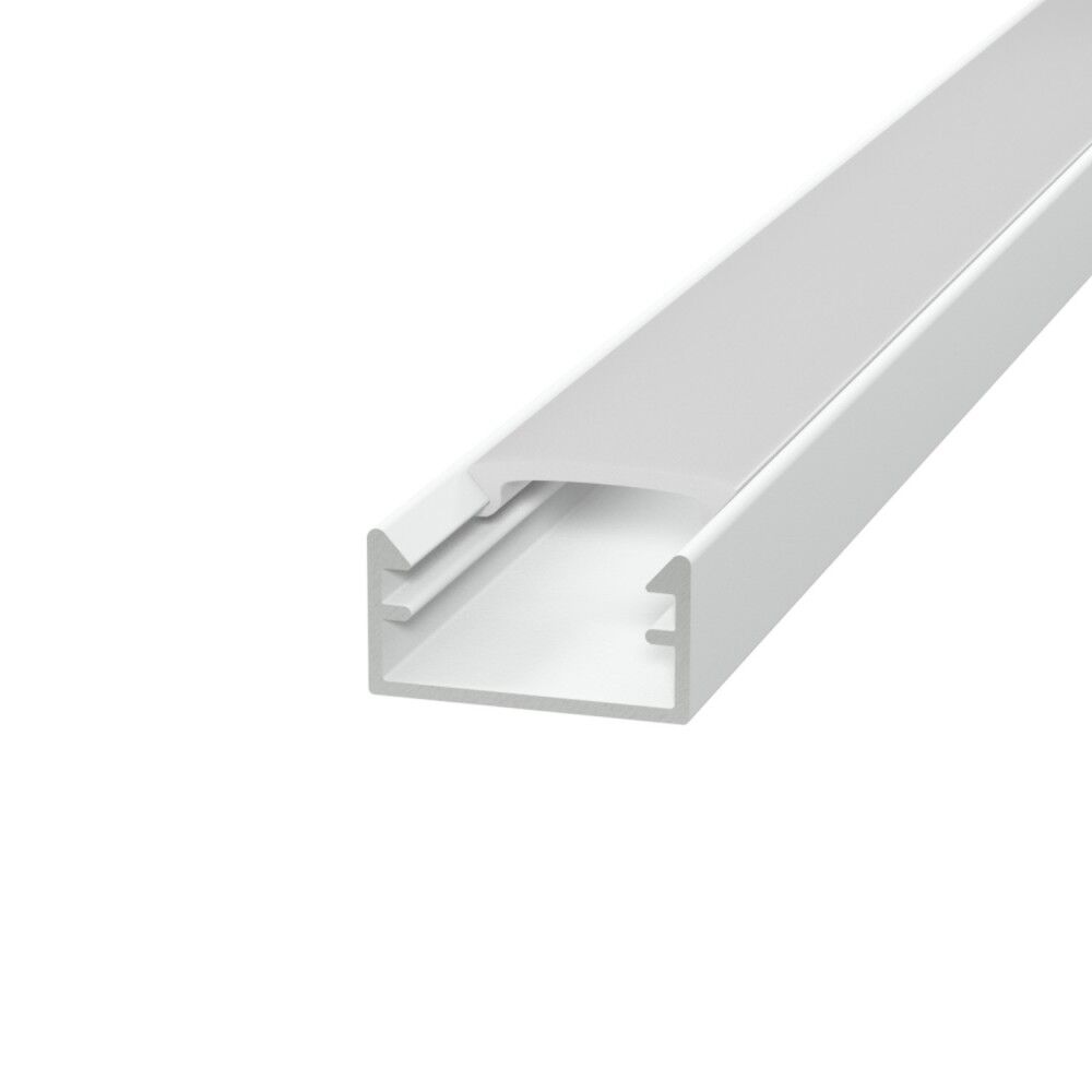 leddiretto profilo mini 1m e 2m  alluminio bianco stretto, solo 14mm per striscia led