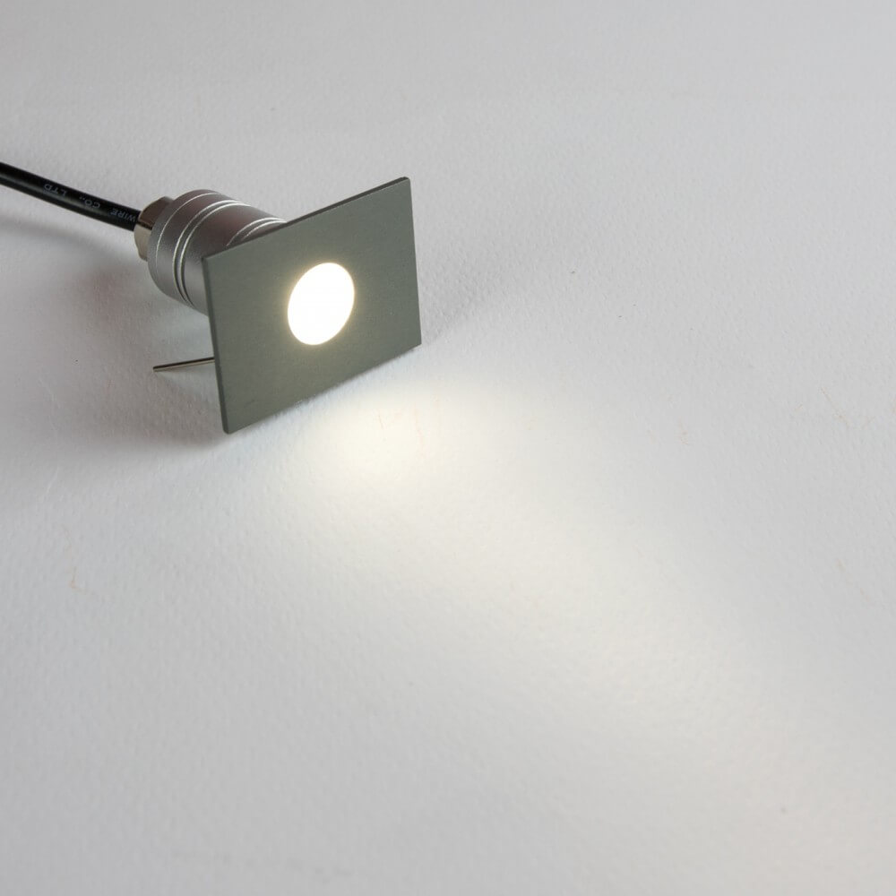 LEDDIRETTO Faretto LED Mini 1W IP67, Rettangolare - Professional