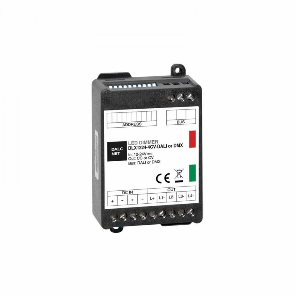 LEDDIRETTO Controller/Dimmer LED 4 Canali, 12/24Vdc - RGB, RGBW - DALI