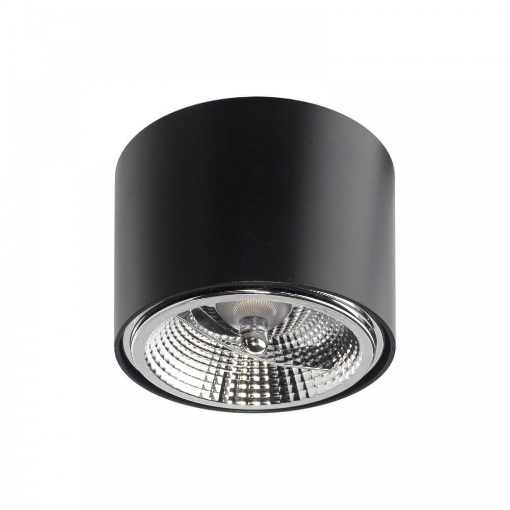 LEDDIRETTO Applique da soffitto per lampade AR111 Fissa Nera