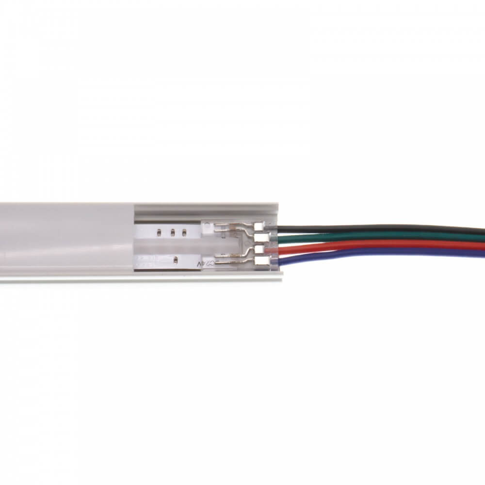 LEDDIRETTO Connettore iniziale per strisce LED RGB COB da 10mm - CF 2PZ