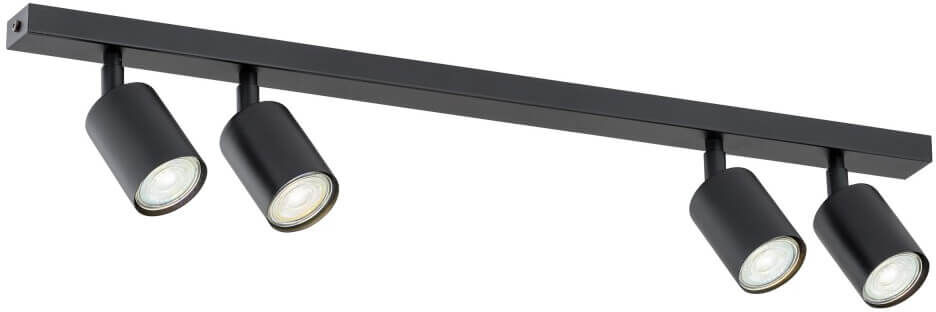 EMIBIG lighting Lampadario da Soffitto FLASH 4 Black GU10