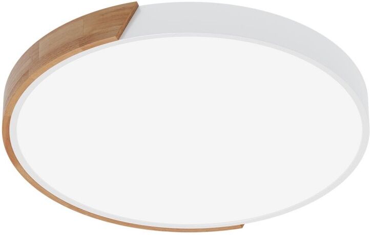 LEDDIRETTO Plafoniera LED Rotonda 36W CCT, Ø500mm, Legno/Bianco - OSRAM LED