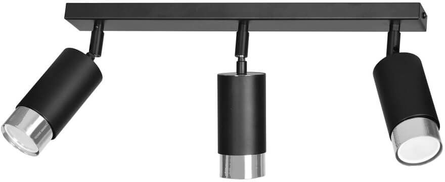 EMIBIG lighting Lampadario Orientabile HIRO 3 BLACK e WHITE da soffitto e parete