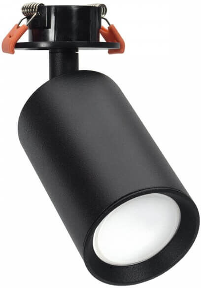 LEDDIRETTO Faretto GU10 da Incasso Orientabile Foro Ø51mm - Nero