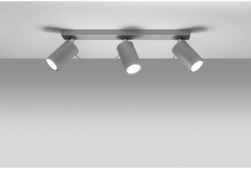 LEDDIRETTO Plafoniera Orientabile RING 3 Grey da soffitto e parete