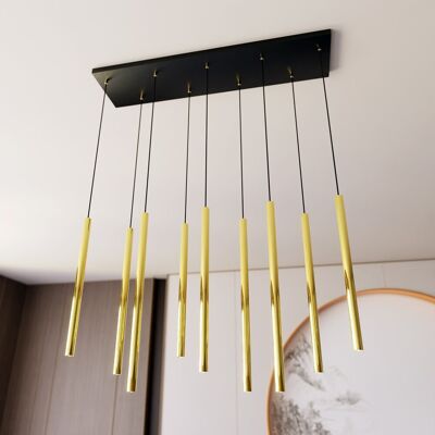 EMIBIG lighting Lampada a Sospensione SELTER 9 BLACK WHITE e GOLD EMIBIG lighting Lampada a Sospensione SELTER 9 BLACK WHITE e GOLD