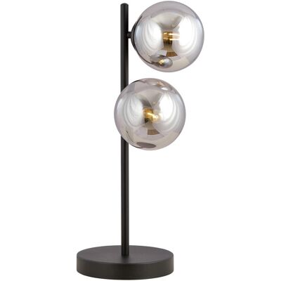 EMIBIG lighting Lampada da Tavolo in Acciaio ROSSI LN2 GrafiteMieleTrasparente 2xE14 EMIBIG lighting Lampada da Tavolo in Acciaio ROSSI LN2 GrafiteMieleTrasparente 2xE14