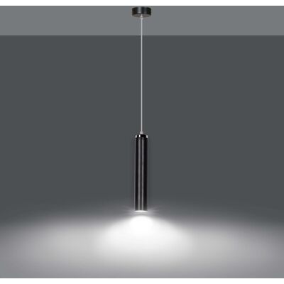 EMIBIG lighting Lampada a Sospensione in Acciaio LUNA 1 GU10 Nera da interno EMIBIG lighting Lampada a Sospensione in Acciaio LUNA 1 GU10 Nera da interno