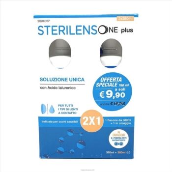 eurospital sterilens one plus soluzione unica lenti a contatto 380 ml bipacco