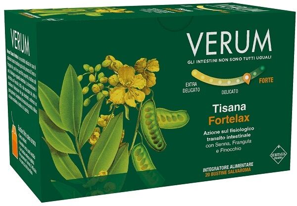 Euritalia Pharma (div.coswell) Verum Fortelax Tisana 20 Bustine salva aroma