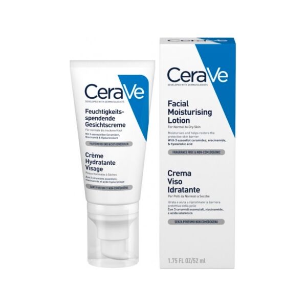 cerave linea trattamento viso facial moisturizing lotion crema idratante 50 ml