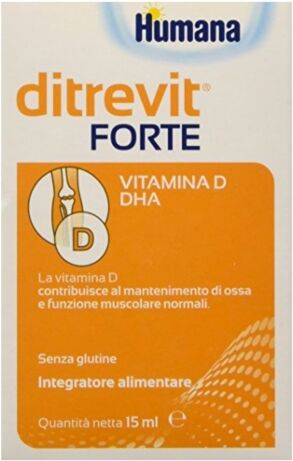 Humana Ditrevit Forte Integratore Alimentare Gocce 15 ml