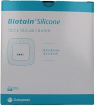 Coloplast Medicazione Biatain Adesivo in Silicone 12,5x12,5 cm 10 pezzi