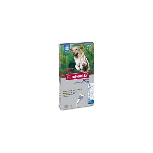 bayer spa (div.sanita'animale) bayer advantix spot on antiparassitario per cani oltre 25kg 4 pipette