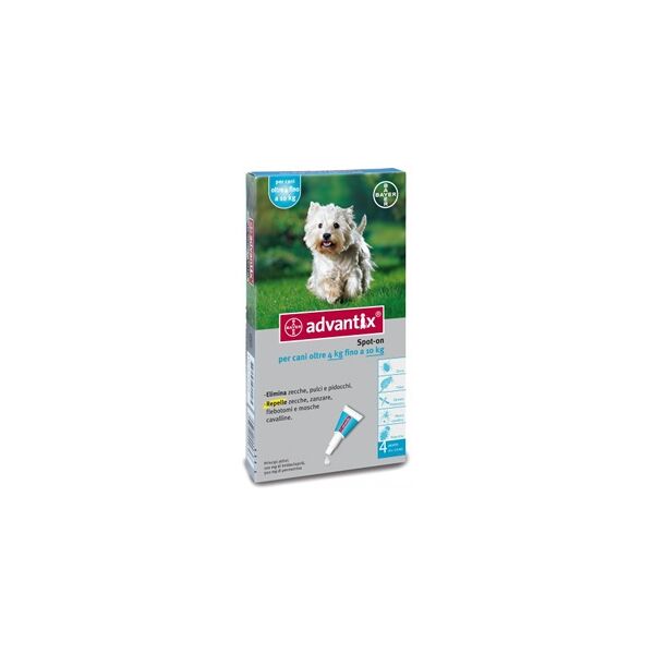 bayer spa (div.sanita'animale) bayer advantix spot on antiparassitario per cani oltre 4kg fino a 10kg 4 pipette