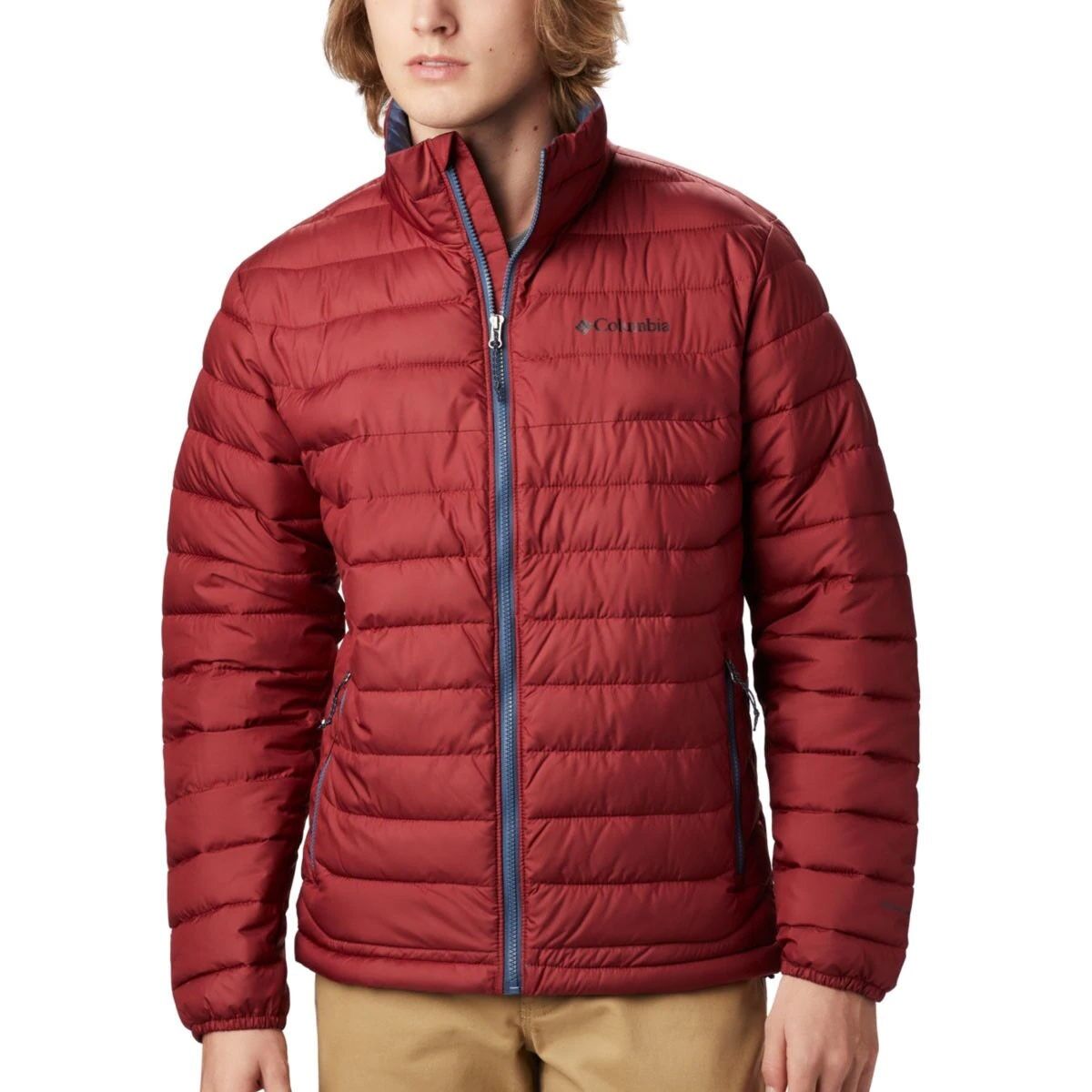 Columbia Giacca Powder Lite da Uomo Red Jasper Taglie Comode