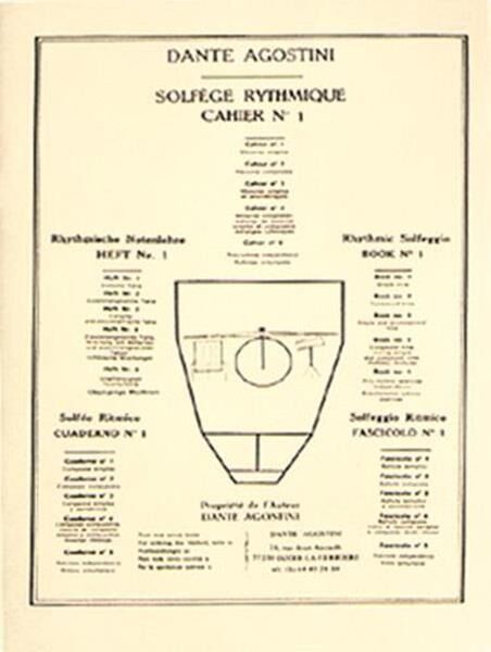 AGOSTINI DANTE Solfège rythmique: mesures simples. Vol. 1 AGOSTINI DANTE AGOSTINI DANTE Solfège rythmique: mesures simples. Vol. 1 AGOSTINI DANTE