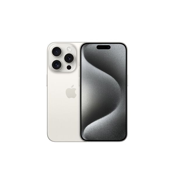 apple iphone 15 pro 256gb titanio bianco