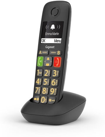 siemens e290 telefono analogico/dect identificatore di chiamata nero