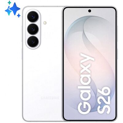 Samsung Galaxy S26 Smartphone AI, 256GB, Processore avanzato, Assistente Foto, Creative Studio, Camera 50 MP, 4300 mAh, White Samsung Galaxy S26 Smartphone AI, 256GB, Processore avanzato, Assistente Foto, Creative Studio, Camera 50 MP, 4300 mAh, White