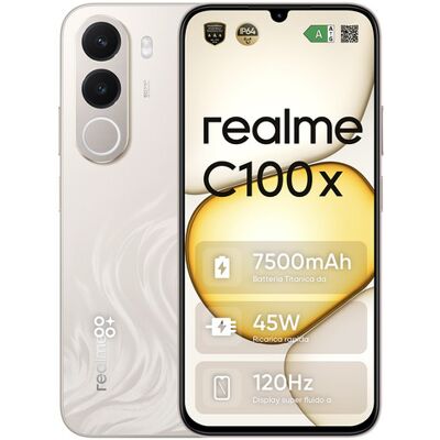 Realme C100X smartphone 17,3 cm (6.8'') Android 16.0 4G USB tipo-C 4 GB 256 GB 7500 mAh Oro Realme C100X smartphone 17,3 cm (6.8'') Android 16.0 4G USB tipo-C 4 GB 256 GB 7500 mAh Oro