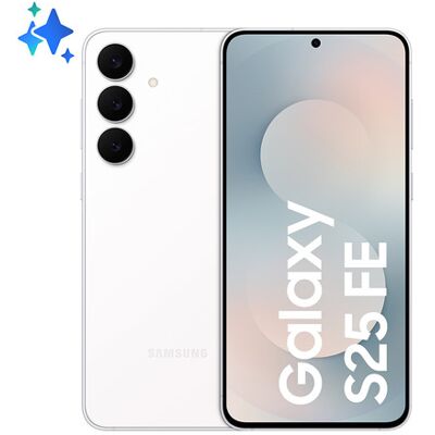 Samsung Galaxy S25 FE, Smartphone AI, Display Dynamic AMOLED 2X 6.7'', Fotocamera 50MP, 8GB RAM, 256GB, Batteria 4.900 mAh, White Samsung Galaxy S25 FE, Smartphone AI, Display Dynamic AMOLED 2X 6.7'', Fotocamera 50MP, 8GB RAM, 256GB, Batteria 4.900 mAh, White