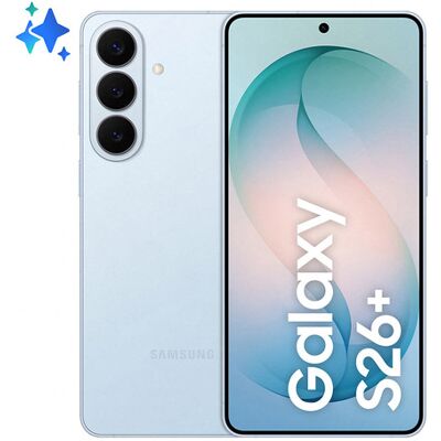 Samsung Galaxy S26+ Smartphone AI, 512GB, Processore avanzato, Assistente Foto, Creative Studio, Camera 50 MP, 4900 mAh, Sky Blue Samsung Galaxy S26+ Smartphone AI, 512GB, Processore avanzato, Assistente Foto, Creative Studio, Camera 50 MP, 4900 mAh, Sky Blue