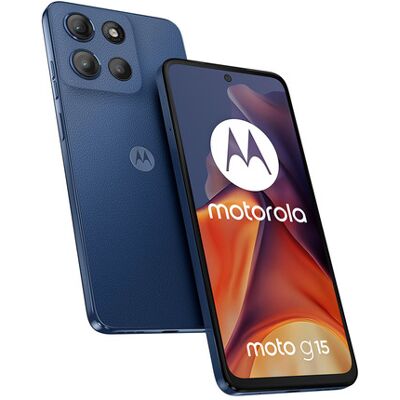 Motorola moto g15 17,1 cm (6.72'') Doppia SIM Android 15 4G USB tipo-C 8 GB 256 GB 5200 mAh Blu marino Motorola moto g15 17,1 cm (6.72'') Doppia SIM Android 15 4G USB tipo-C 8 GB 256 GB 5200 mAh Blu marino