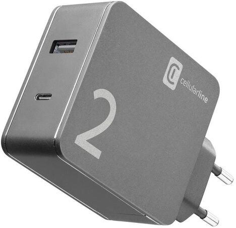 Cellular Line Duo Charger - MacBook and iPhone Caricabatterie per compu