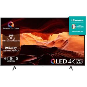 Hisense TV QLED 4K Ultra HD 75'' 75E7KQ PRO, Smart TV VIDAA U7, QLED Di