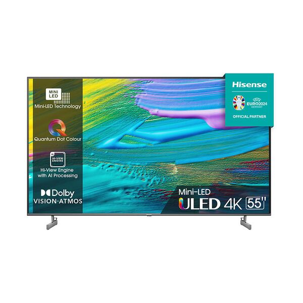 hisense uled series tv mini-led qled ultra hd 4k 55'' 55u6kq smart tv,