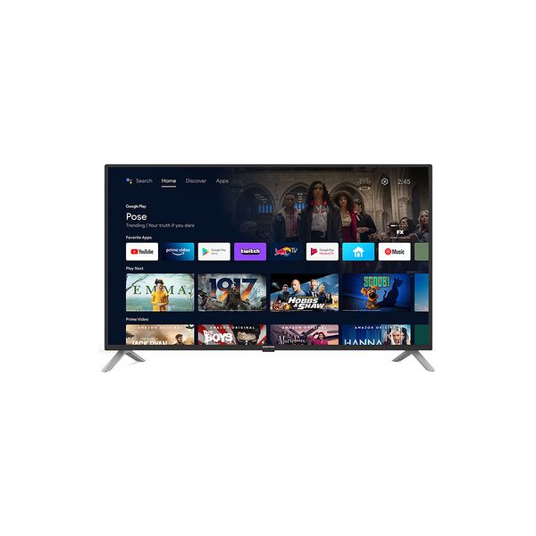 united led40hs82a11 tv 101,6 cm (40'') full hd smart tv wi-fi nero, arg