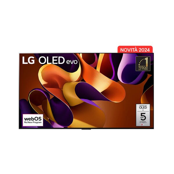 lg oled evo g4 55'' serie oled55g45lw, 4k, 4 hdmi, dolby vision, smart