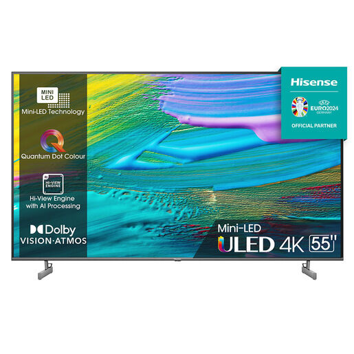 Hisense ULED Series TV Mini-LED QLED Ultra HD 4K 55'' 55U6KQ Smart TV,