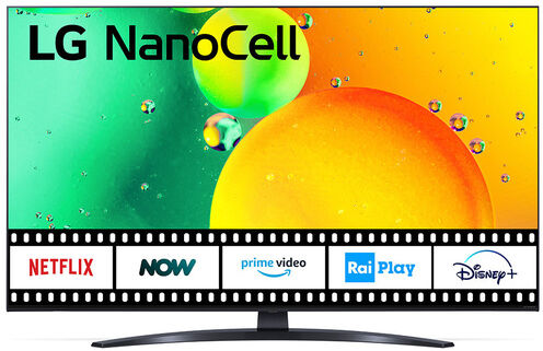 LG NanoCell 43'' Serie NANO76 43NANO766QA 4K Smart TV NOVITÀ 2022