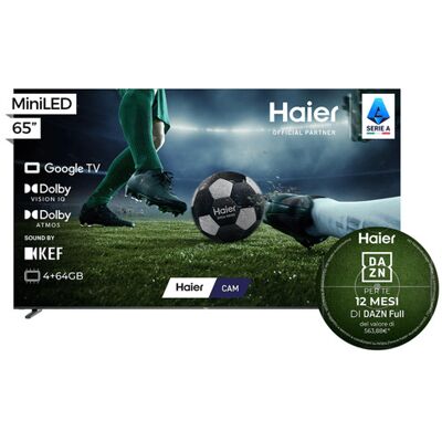 HAIER H65M92FUX 165,1 cm (65'') 4K Ultra HD Smart TV Wi-Fi Nero HAIER H65M92FUX 165,1 cm (65'') 4K Ultra HD Smart TV Wi-Fi Nero