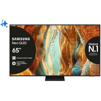 Samsung Neo QLED AI TV 65'' QE65QN70FAUXZT 4K Mini LED, Processore NQ4 AI Gen2, 4K AI Upscaling, Motion Xcelerator 144Hz, Neo Quantum HDR, OTS Lite, AirS Samsung Neo QLED AI TV 65'' QE65QN70FAUXZT 4K Mini LED, Processore NQ4 AI Gen2, 4K AI Upscaling, Motion Xcelerator 144Hz, Neo Quantum HDR, OTS Lite, AirS
