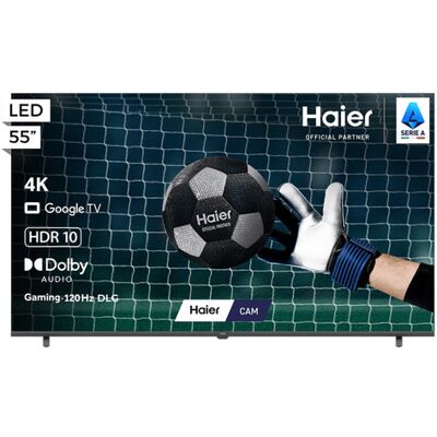 HAIER H55K85GUX 139,7 cm (55'') 4K Ultra HD Smart TV Wi-Fi Nero HAIER H55K85GUX 139,7 cm (55'') 4K Ultra HD Smart TV Wi-Fi Nero