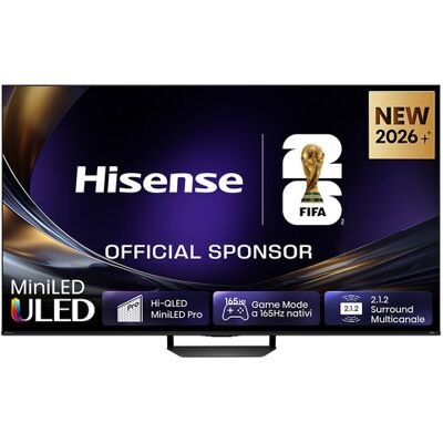 Hisense Smart TV MiniLED 165Hz 65'' 4K 65U7S PRO, Schermo Anti-Riflesso, Dolby Atmos 2.1.2 By Devialet, VIDAA OS, Dolby Vision IQ, Native 165Hz Game Mode Hisense Smart TV MiniLED 165Hz 65'' 4K 65U7S PRO, Schermo Anti-Riflesso, Dolby Atmos 2.1.2 By Devialet, VIDAA OS, Dolby Vision IQ, Native 165Hz Game Mode