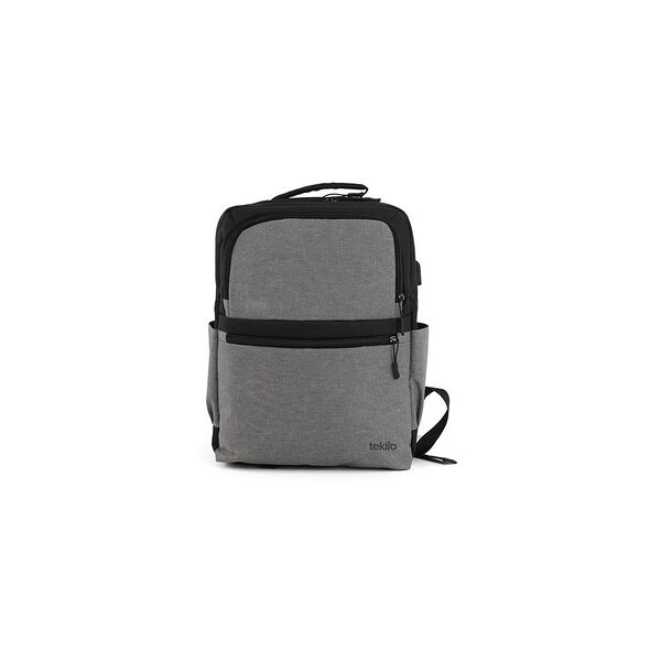 teklio jxuz156g borsa per laptop 40,6 cm (16'') zaino nero, grigio