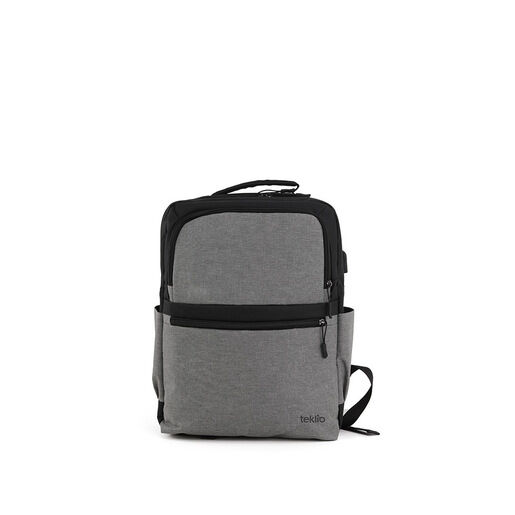 Teklio JXUZ156G borsa per laptop 40,6 cm (16'') Zaino Nero, Grigio