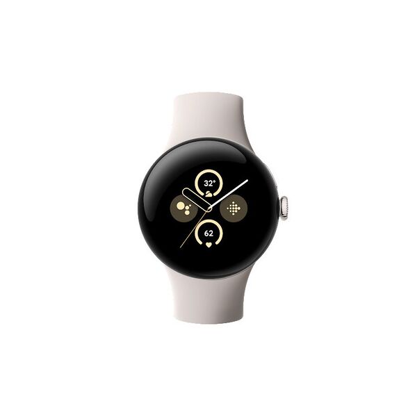 google pixel watch 2 amoled 41 mm digitale touch screen argento wi-fi