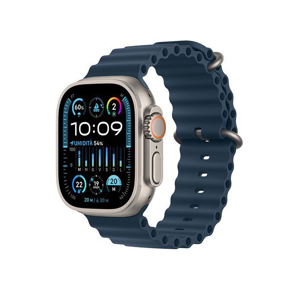 apple watch ultra 2 gps + cellular, cassa 49m in titanio con cinturino