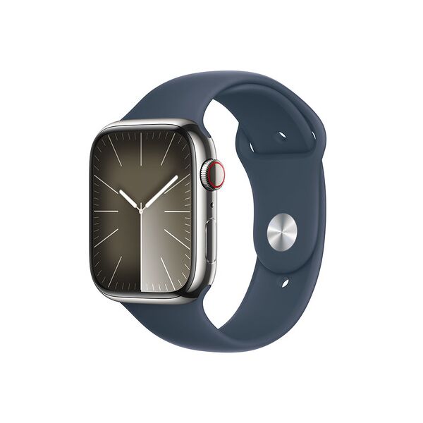 apple watch series 9 gps + cellular cassa 45mm in acciaio inossidabile