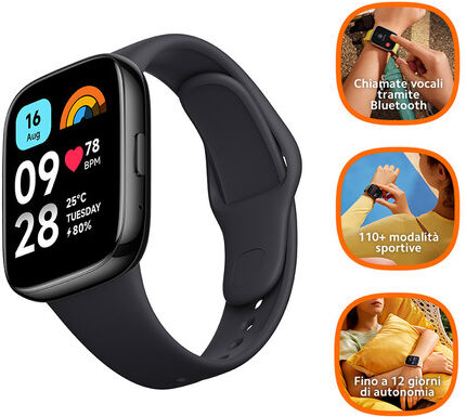 xiaomi redmi watch 3 active 4,65 cm (1.83'') led 47 mm digitale 240 x 2