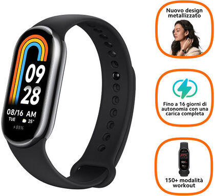 Xiaomi Smart Band 8 AMOLED Tracciatore di attività a clip/da polso 4,1