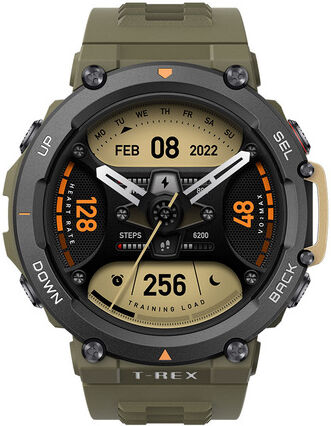 Amazfit T-Rex 2 3,53 cm (1.39'') AMOLED 47 mm Nero, Verde GPS (satellit