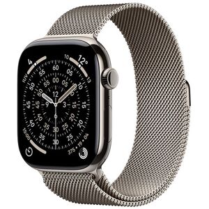 Apple Watch Series 11 GPS + Cellular 46mm Cassa Titanio con Loop Milanese Naturale S/M Apple Watch Series 11 GPS + Cellular 46mm Cassa Titanio con Loop Milanese Naturale S/M