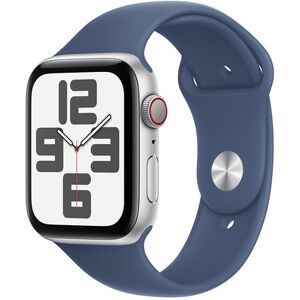 Apple Watch SE GPS + Cellular 44mm Cassa in Alluminio Color Argento con Denim Sport Band - S/M Apple Watch SE GPS + Cellular 44mm Cassa in Alluminio Color Argento con Denim Sport Band - S/M